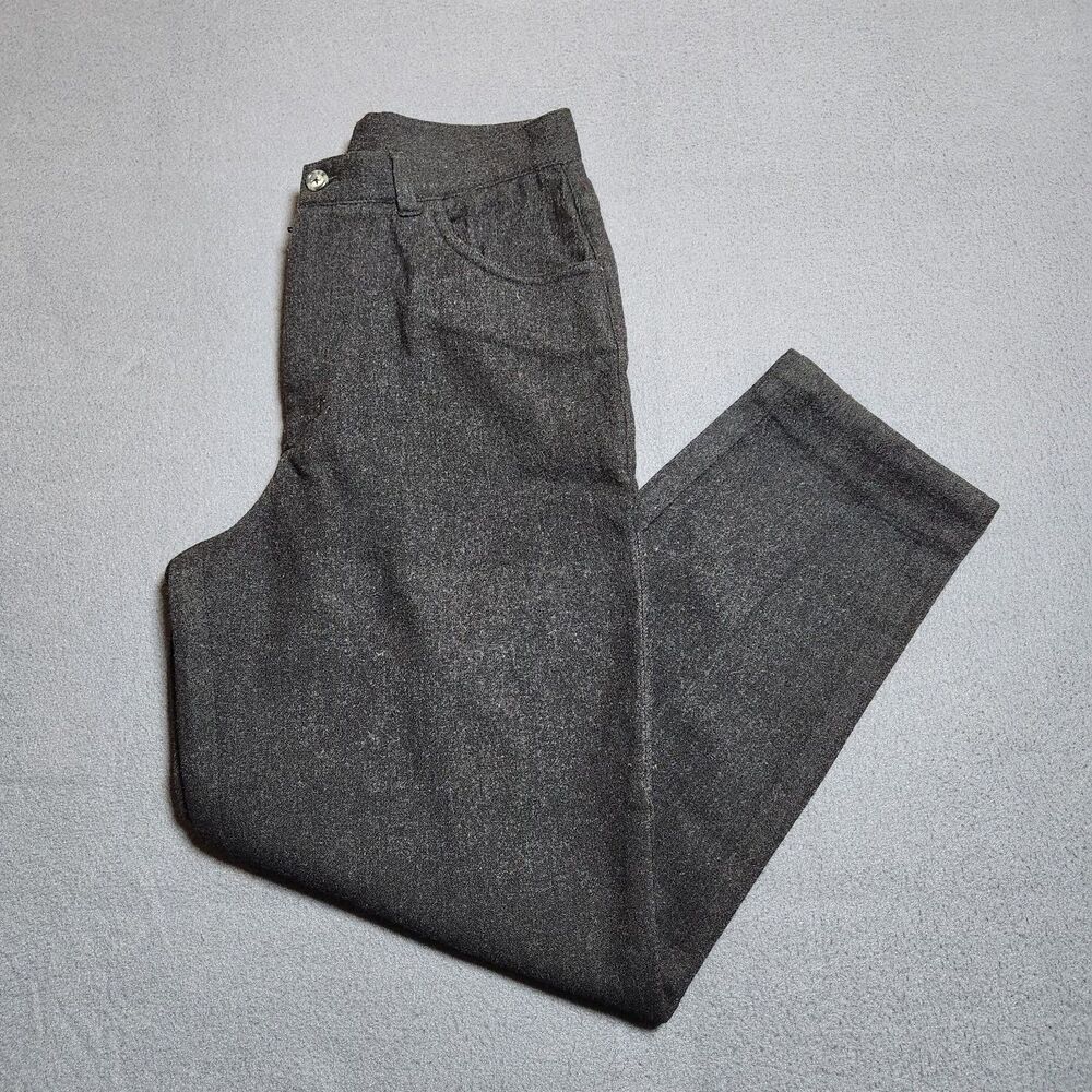 Lauren Ralph Lauren Dress Pants Women 6P Gray High Rise Wool Blend